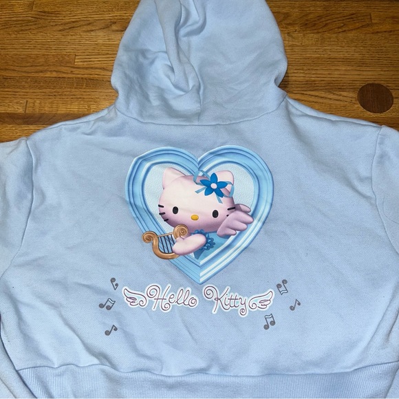 angel hello kitty cropped hoodie - Picture 2 of 6